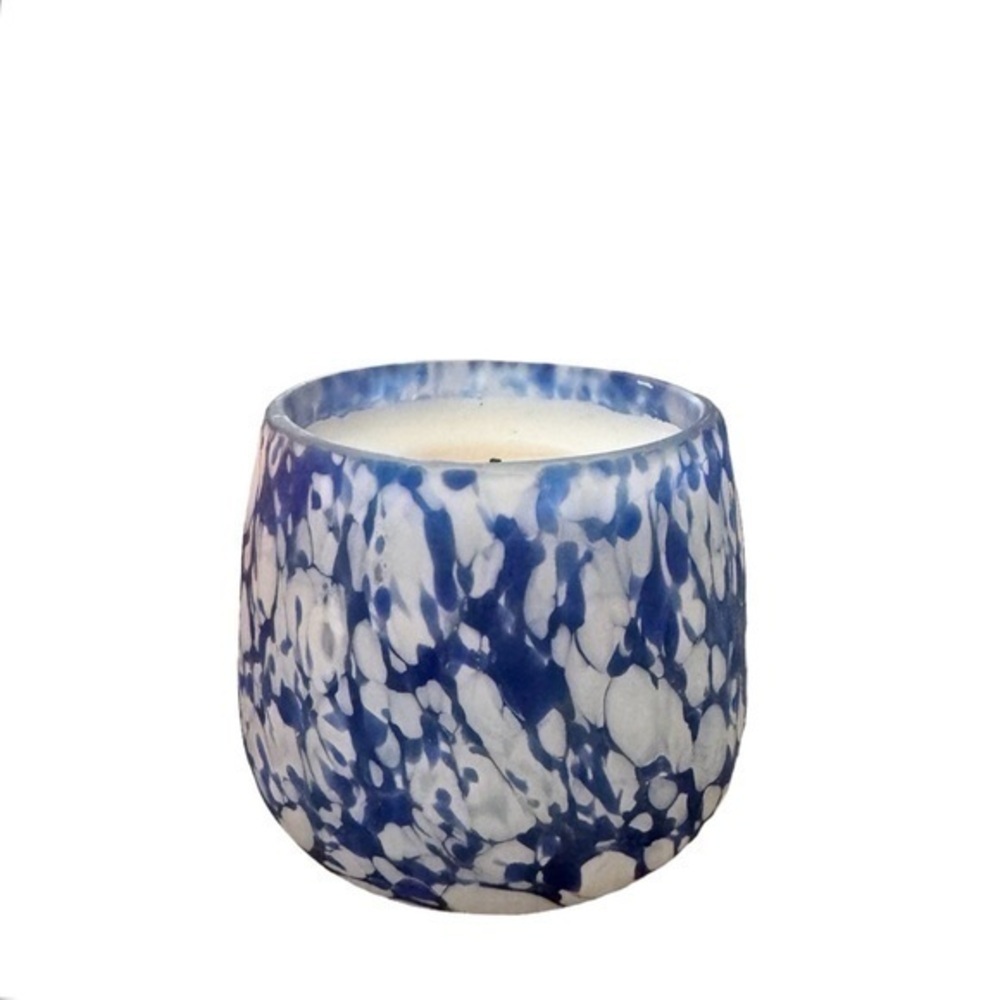 Madewell Marine Eucalyptus 11oz‎ Round White & Blue Candle